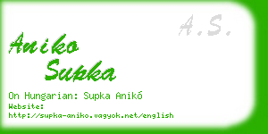 aniko supka business card